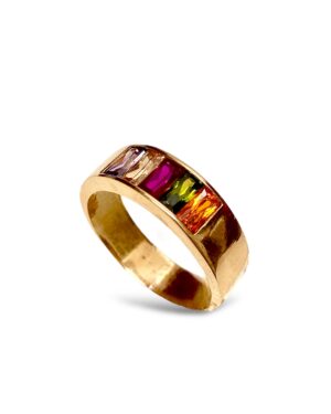 Anillo Oro Rosado18 kt  3,5 gr