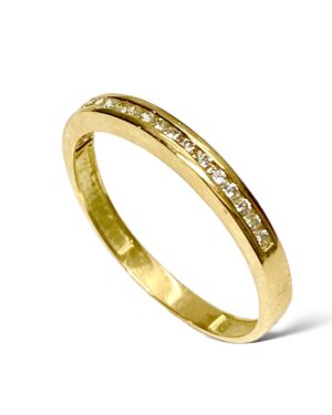 Anillo medio sin fin, Oro amarillo 18 kt 1,7 gr