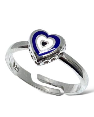 Anillo Corazón, Plata 925 línea Clásica