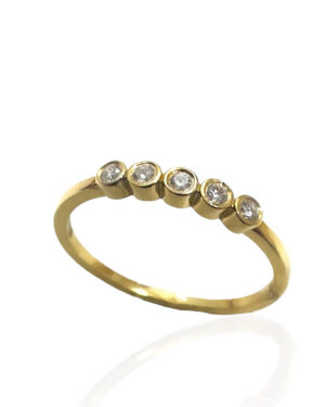 Anillo de Brillante Oro Amarillo