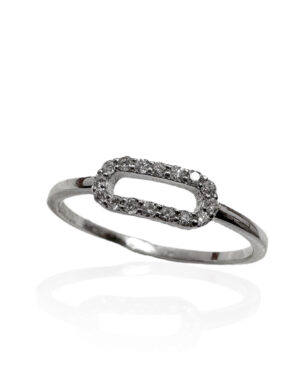 Anillo de Brillante Oro Blanco