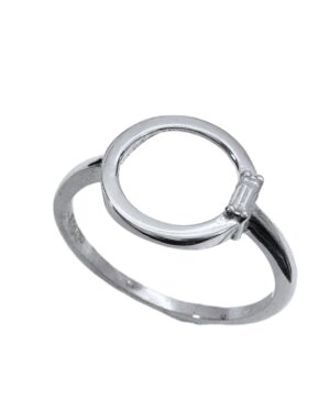 Anillo de Brillante Oro Blanco