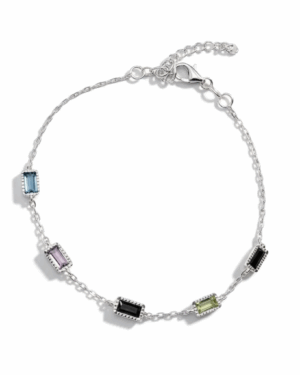 Pulsera baguette plata 925 106826