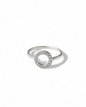 Anillo círculo plata 925 104977