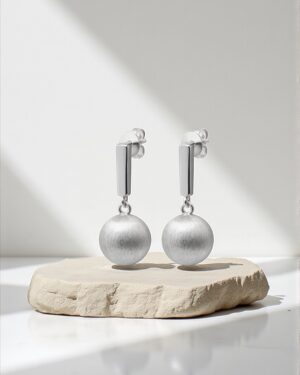 Ar colgante satinados plata premium 106811